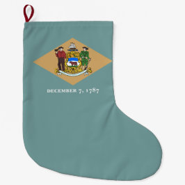 Staatsvlag van Delaware (DE, VS) Grote Kerstsok