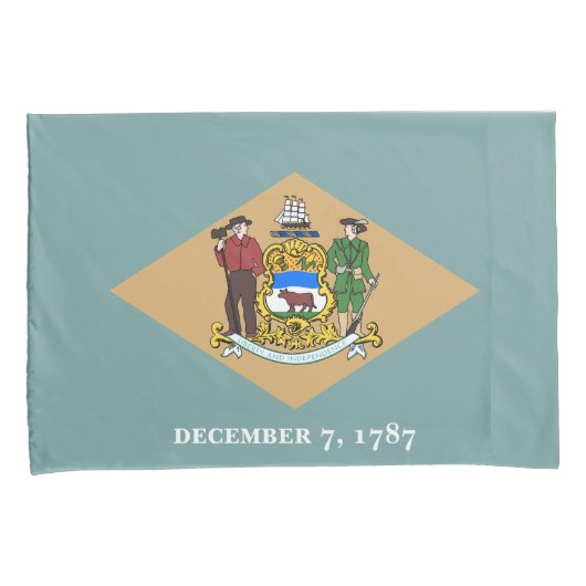 Staatsvlag van Delaware (DE, VS) Kussensloop (Voorkant-Rechts)