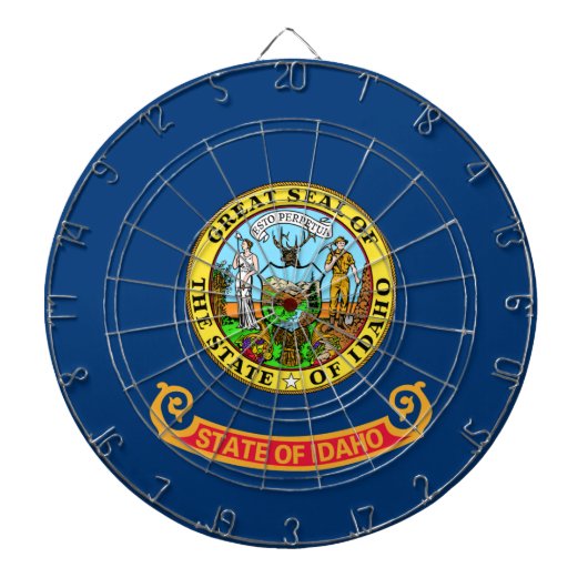 Staatsvlag van Idaho Dartbord (Voorkant)