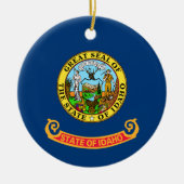 Staatsvlag van Idaho Keramisch Ornament (Voorkant)