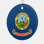 Staatsvlag van Idaho Keramisch Ornament (Links)