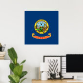 Staatsvlag van Idaho Poster (Thuiskantoor)