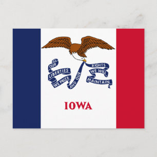 Staatsvlag van Iowa Briefkaart