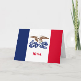 Staatsvlag van Iowa Kaart