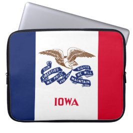 Staatsvlag van Iowa Laptop Sleeve