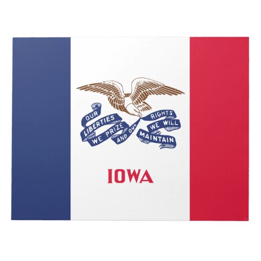 Staatsvlag van Iowa Notitieblok (Voorkant)