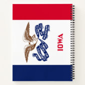 Staatsvlag van Iowa Notitieboek (Achterkant)