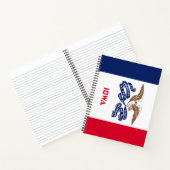 Staatsvlag van Iowa Notitieboek (Binnen)