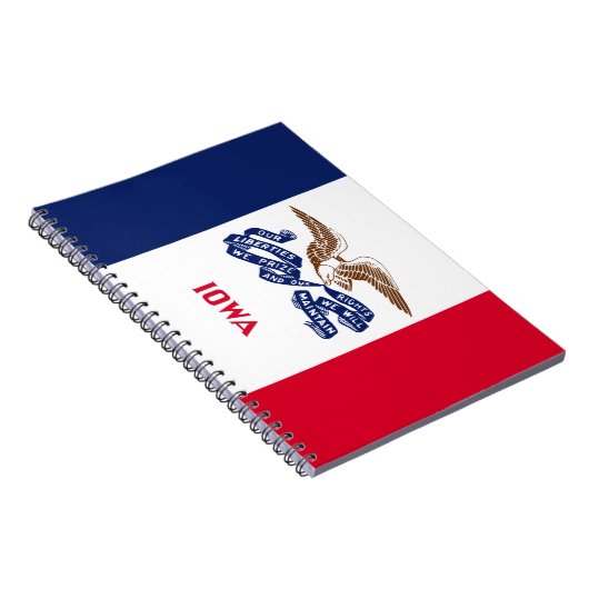 Staatsvlag van Iowa Notitieboek (Rechterzijde)