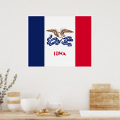 Staatsvlag van Iowa Poster (Keuken)