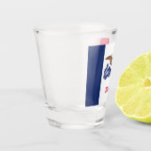 Staatsvlag van Iowa Shot Glas (Links)