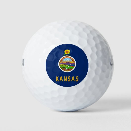 Staatsvlag van Kansas Golfballen (Voorkant)