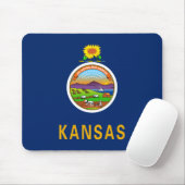 Staatsvlag van Kansas Muismat (Met muis)