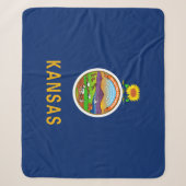 Staatsvlag van Kansas Sherpa Deken (Voorkant)