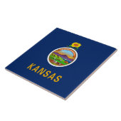 Staatsvlag van Kansas Tegeltje (Zijkant)