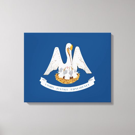 Staatsvlag van Louisiana Canvas Afdruk (Voorkant)