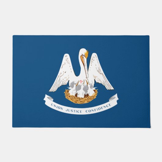 Staatsvlag van Louisiana Deurmat (Voorkant)