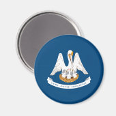 Staatsvlag van Louisiana Magneet (Voorkant / Achterkant)