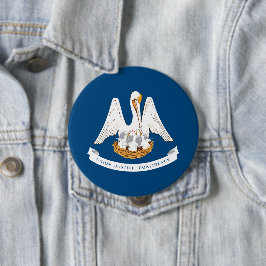 Staatsvlag van Louisiana Ronde Button 4,0 Cm