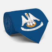 Staatsvlag van Louisiana Stropdas (Opgerold)