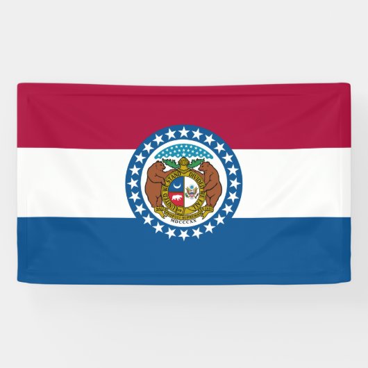 Staatsvlag van Missouri Spandoek (Horizontaal)