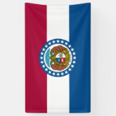 Staatsvlag van Missouri Spandoek (Verticaal)