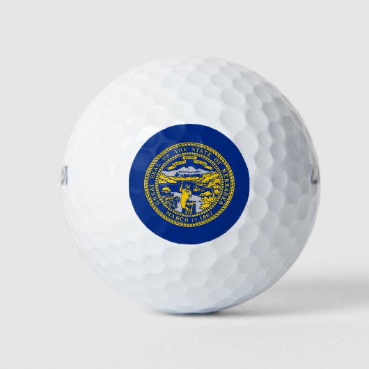 Staatsvlag van Nebraska Golfballen (Voorkant)