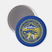 Staatsvlag van Nebraska Magneet (Voorkant / Achterkant)