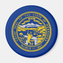 Staatsvlag van Nebraska Magneet