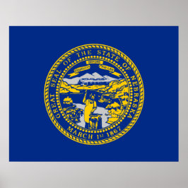 Staatsvlag van Nebraska Poster