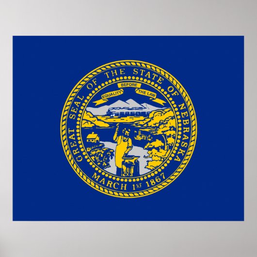Staatsvlag van Nebraska Poster (Voorkant)