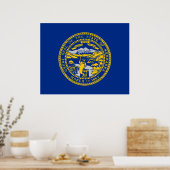 Staatsvlag van Nebraska Poster (Keuken)