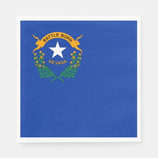 Staatsvlag van Nevada Servet (Voorkant)