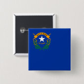 Staatsvlag van Nevada Vierkante Button 5,1 Cm (Voorkant /achterkant)