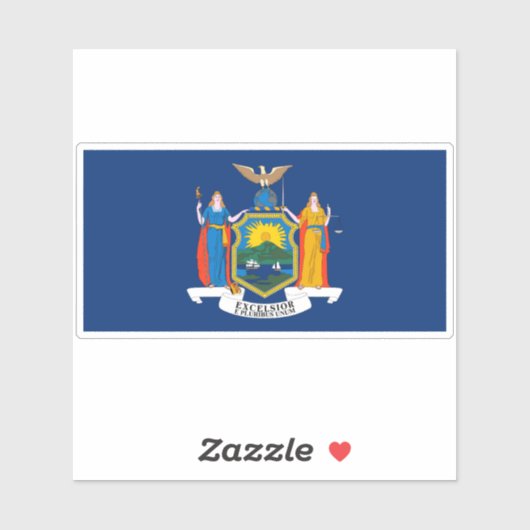 Staatsvlag van New York Sticker (Vel)