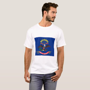 Staatsvlag van North Dakota (North Dakotan) T-shirt