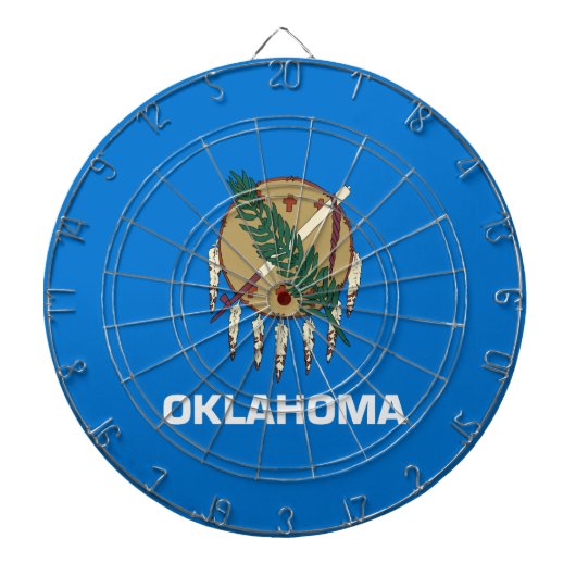 Staatsvlag van Oklahoma Dartbord (Voorkant)