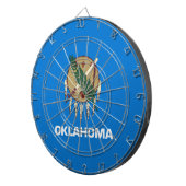 Staatsvlag van Oklahoma Dartbord (Voorkant Rechts)