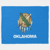 Staatsvlag van Oklahoma Fleece Deken (Voorkant (Horizontaal))