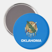 Staatsvlag van Oklahoma Magneet (Voorkant / Achterkant)