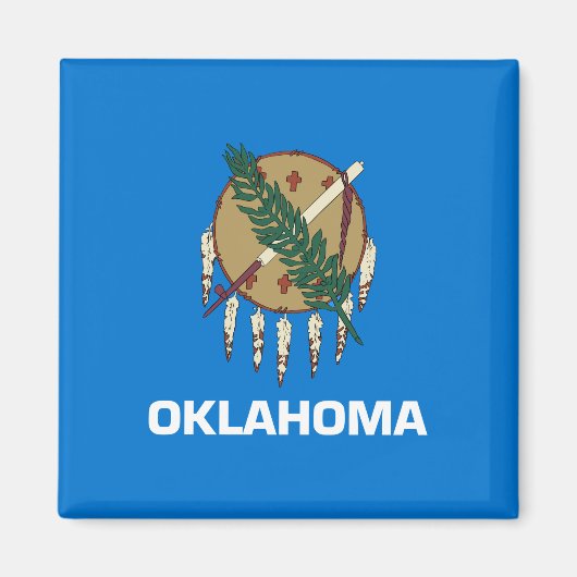 Staatsvlag van Oklahoma Magneet (Voorkant)