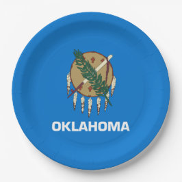 Staatsvlag van Oklahoma Papieren Bordje