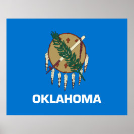 Staatsvlag van Oklahoma Poster