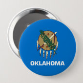 Staatsvlag van Oklahoma Ronde Button 4,0 Cm (Voorkant /achterkant)