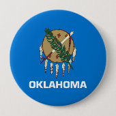Staatsvlag van Oklahoma Ronde Button 4,0 Cm (Voorkant)