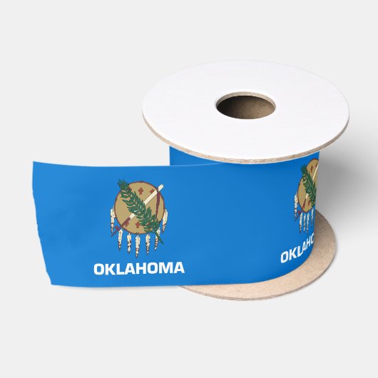 Staatsvlag van Oklahoma Satijnen Lint (Spoel)