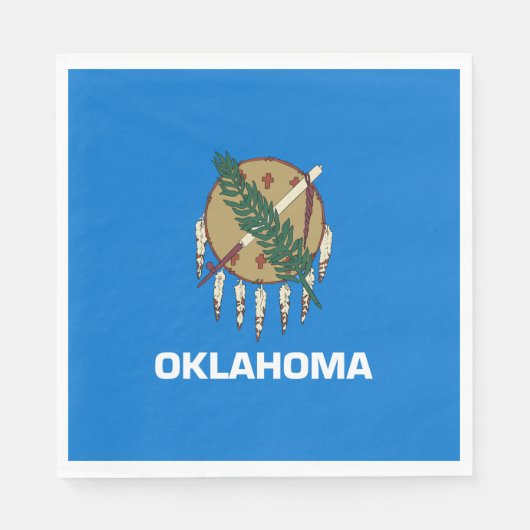 Staatsvlag van Oklahoma Servet (Voorkant)