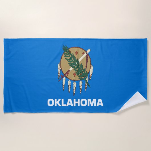 Staatsvlag van Oklahoma Strandlaken (Voorkant)