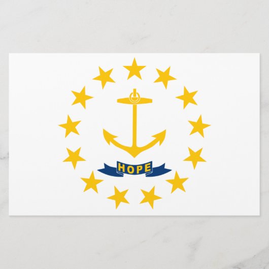 Staatsvlag van Rhode Island Briefpapier (Voorkant)