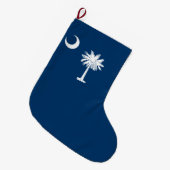 Staatsvlag van South Carolina Grote Kerstsok (Voorkant (Hangend))